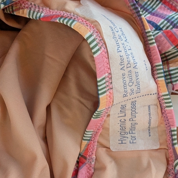 J. Crew Colorful Plaid Madras One-Piece Swimsuit sz 6 NWT - Picture 9 of 10